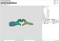 Monster Hands Embroidery File 6 sizes
