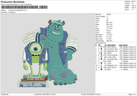 Monsters 2812 Embroidery File 6 sizes