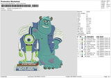 Monsters 2812 Embroidery File 6 sizes