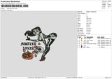 Monster Love Embroidery File 6 sizes