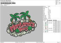 Montanas Bay Embroidery File 6 sizes