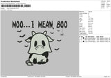 Cow Halloween v2 Embroidery File 6 sizes