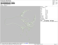 Moon In Sun Embroidery File 4 size