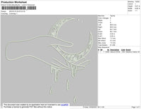 Moon In Sun Embroidery File 4 size