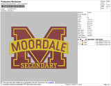 Moordale Embroidery File 4 size
