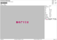 Mortis Embroidery Fil 6 sizes