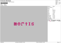 Mortis Embroidery Fil 6 sizes
