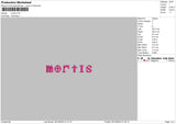 Mortis Embroidery Fil 6 sizes