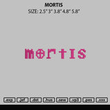 Mortis Embroidery Fil 6 sizes