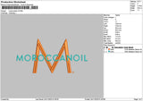 Morocctext Embroidery File 6 sizes