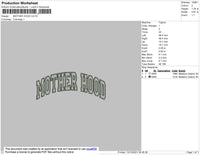 Mother Hood Embroidery File 4 size