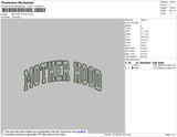 Mother Hood Embroidery File 4 size