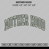 Mother Hood Embroidery File 4 size