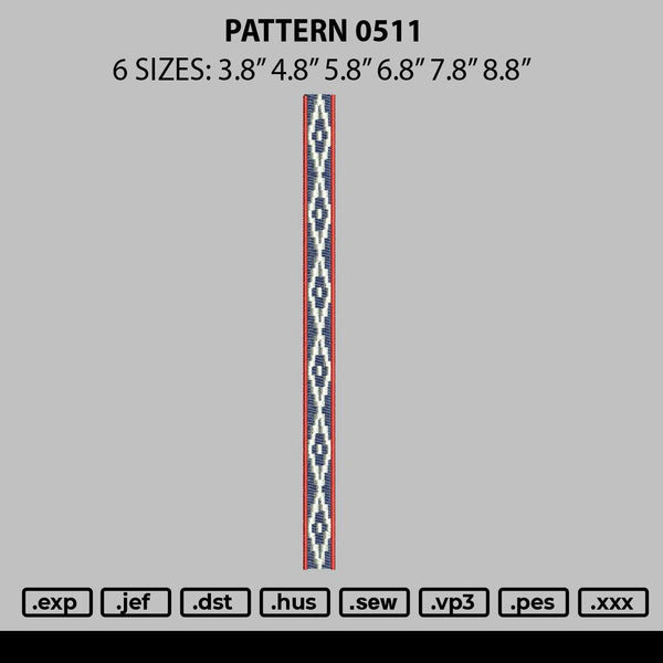 Pattern 0511 Embroidery File 6 sizes