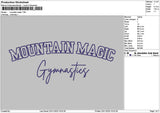 Mountaintext Embroidery File 6 sizes