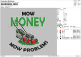Mow Money Embroidery File 6 sizes