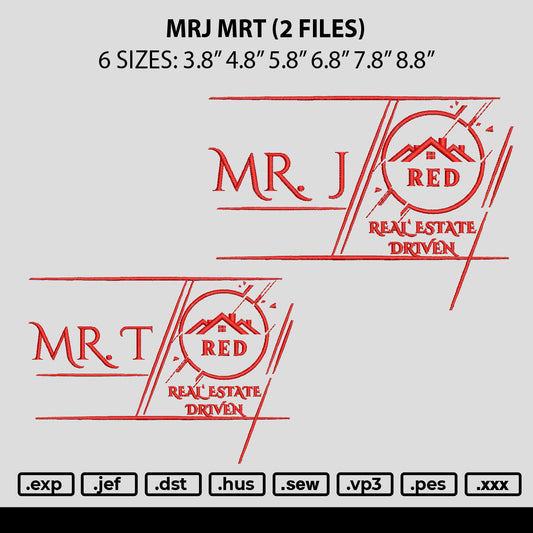 Mrj Mrt Embroidery 2 Files