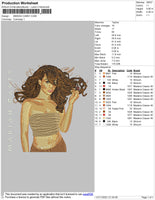 Mariah Cerey Embroidery File 4 size
