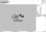 Mr2025 Embroidery File 6 sizes
