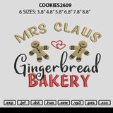 Cookies2609 Embroidery File 6 sizes