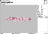 Lashestex 0408 Embroidery File 6 sizes