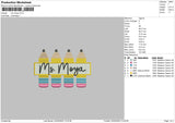MS Moya Embroidery File 4 size