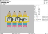 MS Moya Embroidery File 4 size