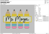 MS Moya Embroidery File 4 size