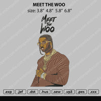 Meet The Woo Embroidery File 4 size
