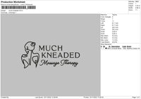 Munch Kneaded Embroidery File 6 sizes