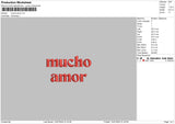 Muchotext Embroidery File 6 sizes