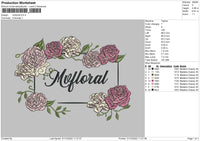 Mvfloral Embroidery File 6 Sizes