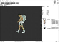 Muhammad Ali Angel Embroidery File 4 size