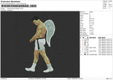 Muhammad Ali Angel Embroidery File 4 size