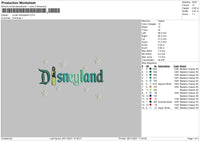 Mulan Disneyland Embroidery File 6 size