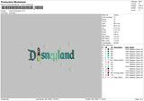 Mulan Disneyland Embroidery File 6 size