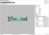 Mulan Disneyland Embroidery File 6 size