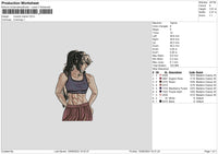 Muscle Mama Embroidery File 6 sizes