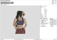 Muscle Mama Embroidery File 6 sizes