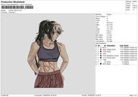 Muscle Mama Embroidery File 6 sizes