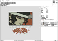 Muzan Rectangle Embroidery File 6 sizes