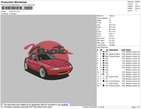 Mxita Car Embroidery File 4 size
