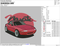 Mxita Car Embroidery File 4 size