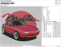 Mxita Car Embroidery File 4 size