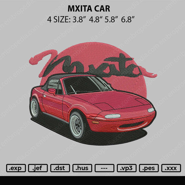 Mxita Car Embroidery File 4 size