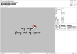 My Angel Embroidery File 6 Sizes