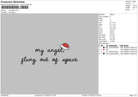 My Angel Embroidery File 6 Sizes
