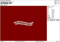 Myblood01 Embroidery File 6 sizes