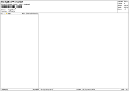 Gutpatch Embroidery File 6 sizes