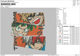 My Hero Embroidery File 4 sizes